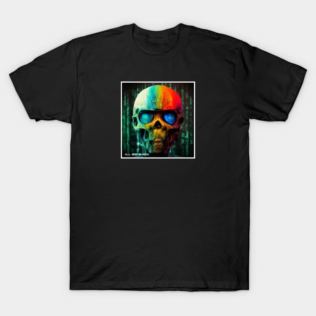 terminator coloreted skull T-Shirt by ElArrogante